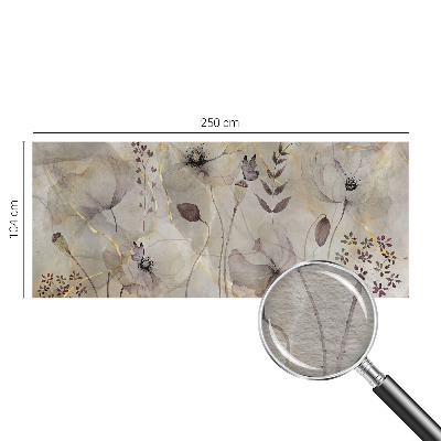 Wand-Fototapete mit zarten Blütenmotiven