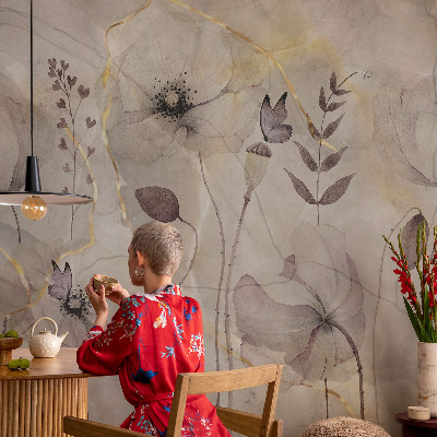 Wand-Fototapete Zarte Blüten