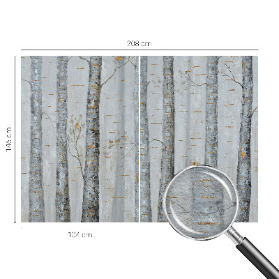 Fototapete nach Maß Birken