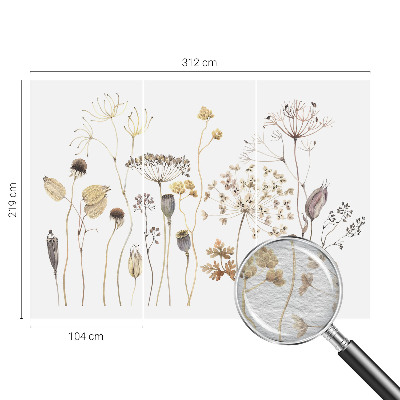 Fototapete mit Motiv von Wildblumen