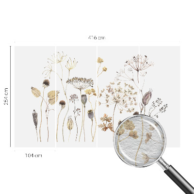 Fototapete mit Motiv von Wildblumen