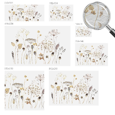 Fototapete mit Motiv von Wildblumen