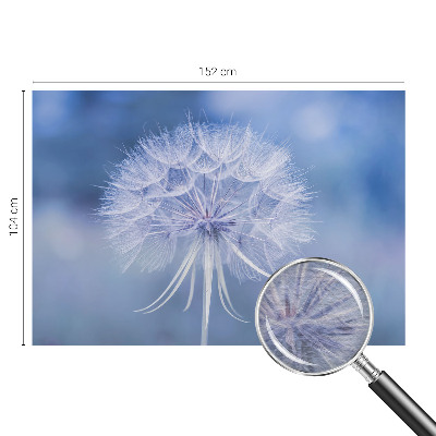 Wandtapete mit blauem Dessin