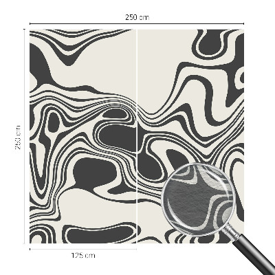 Vlies-Fototapete mit dynamischen Linien als modernes Wandmotiv