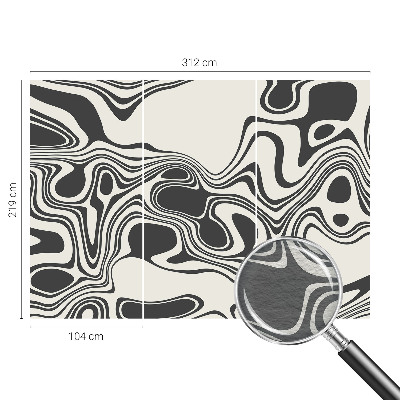 Vlies-Fototapete mit dynamischen Linien als modernes Wandmotiv