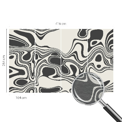Vlies-Fototapete mit dynamischen Linien als modernes Wandmotiv