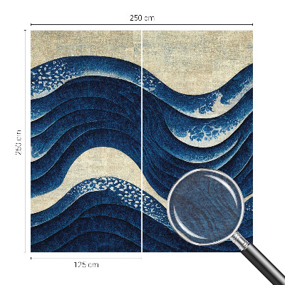 Fototapete fürs Schlafzimmer Ozeanische Formen