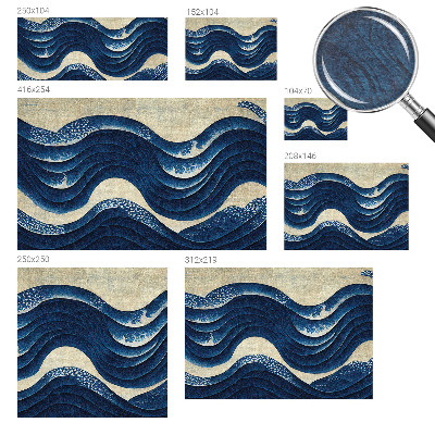 Fototapete fürs Schlafzimmer Ozeanische Formen