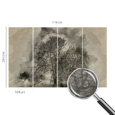 Fototapete fürs Kinderzimmer Mysteriöse Bäume