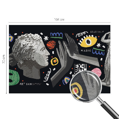 Fototapete aus Vlies Eine farbenfrohe Ausstellung