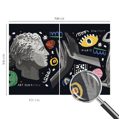 Fototapete aus Vlies Eine farbenfrohe Ausstellung