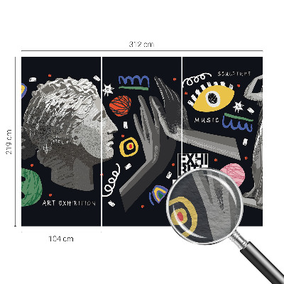 Fototapete aus Vlies Eine farbenfrohe Ausstellung