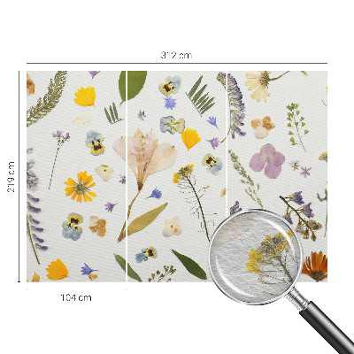 Vlies-Fototapete fürs Schlafzimmer mit Frühlingsblumen-Motiv