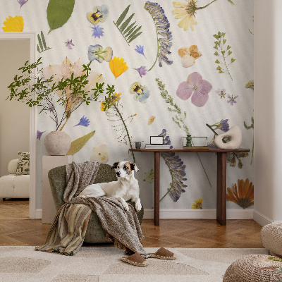 Vlies-Fototapete fürs Schlafzimmer mit Frühlingsblumen-Motiv
