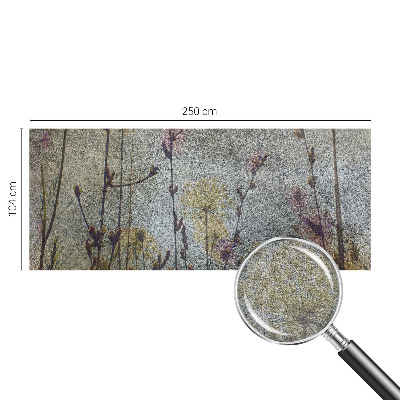 Vlies-Fototapete fürs Wohnzimmer mit Motiv von Wildblumen
