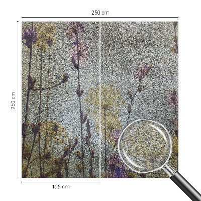 Vlies-Fototapete fürs Wohnzimmer mit Motiv von Wildblumen