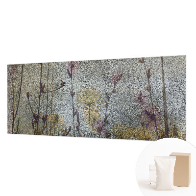 Vlies-Fototapete fürs Wohnzimmer mit Motiv von Wildblumen