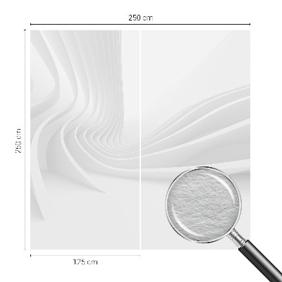 Bedruckte Vlies-Fototapete mit Wellenlinien-Motiv