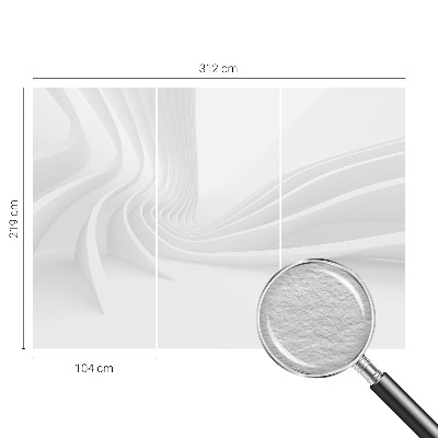 Bedruckte Vlies-Fototapete mit Wellenlinien-Motiv