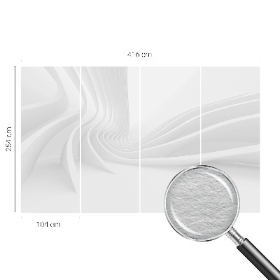 Bedruckte Vlies-Fototapete mit Wellenlinien-Motiv