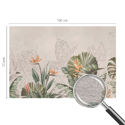 Fototapete nach Maß mit tropischen Blumenmotiv
