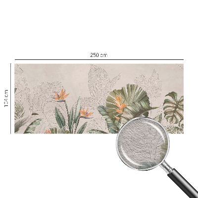 Fototapete nach Maß mit tropischen Blumenmotiv