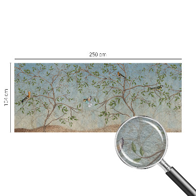 Fototapete fürs Wohnzimmer Vögel in den Bäumen