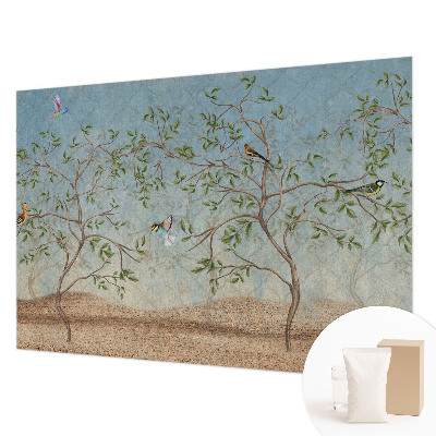 Fototapete fürs Wohnzimmer Vögel in den Bäumen