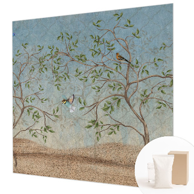 Fototapete fürs Wohnzimmer Vögel in den Bäumen