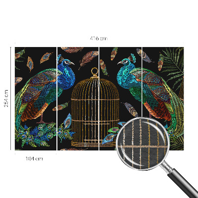 Wandtapete Pfauenbild