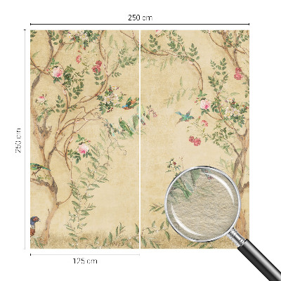 Vliestapete fürs Wohnzimmer Florale Akzente