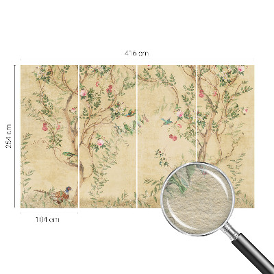 Vliestapete fürs Wohnzimmer Florale Akzente