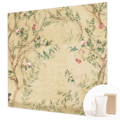 Vliestapete fürs Wohnzimmer Florale Akzente