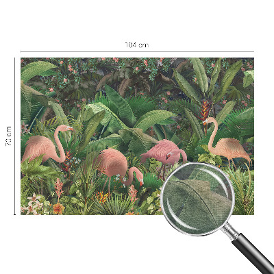Vlies-Fototapete fürs Kinderzimmer mit rosa Flamingos als Motiv