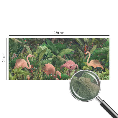 Vlies-Fototapete fürs Kinderzimmer mit rosa Flamingos als Motiv