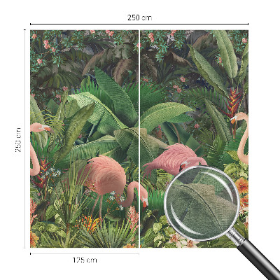 Vlies-Fototapete fürs Kinderzimmer mit rosa Flamingos als Motiv