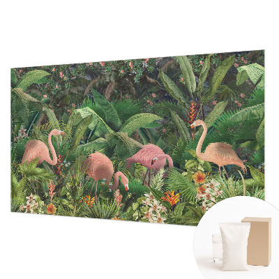 Vlies-Fototapete fürs Kinderzimmer mit rosa Flamingos als Motiv