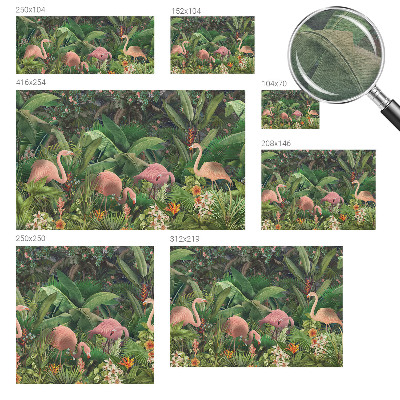 Vlies-Fototapete fürs Kinderzimmer mit rosa Flamingos als Motiv