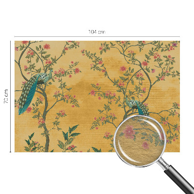 Wand-Fototapete Pfauenbäume