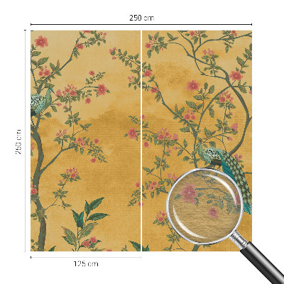 Wand-Fototapete Pfauenbäume