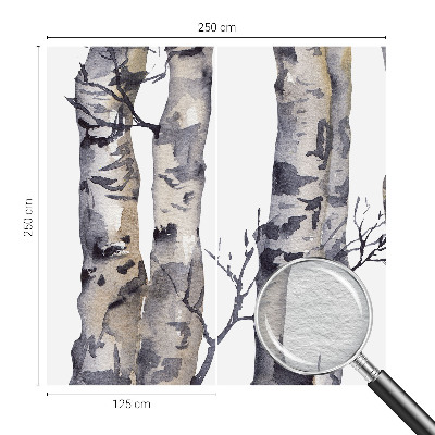 Dekorative Wand-Fototapete mit Motiv eines Espenwalds