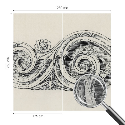 Wandtapete Pflanzenornament