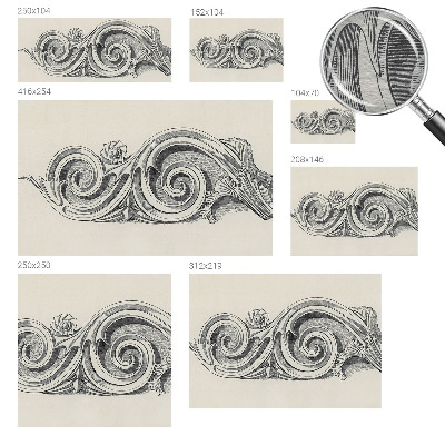 Wandtapete Pflanzenornament