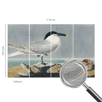 Fototapete fürs Schlafzimmer mit einem ornithologischen Motiv für das Schlafzimmer