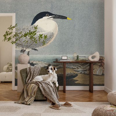 Fototapete fürs Schlafzimmer mit einem ornithologischen Motiv für das Schlafzimmer
