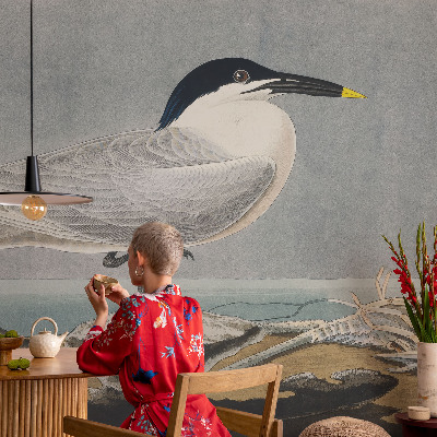 Fototapete fürs Schlafzimmer mit einem ornithologischen Motiv für das Schlafzimmer