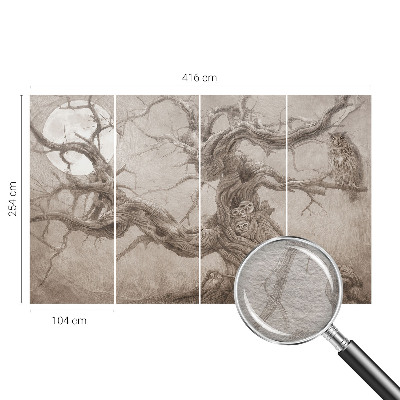 Vlies-Fototapete fürs Schlafzimmer Nachtvögel