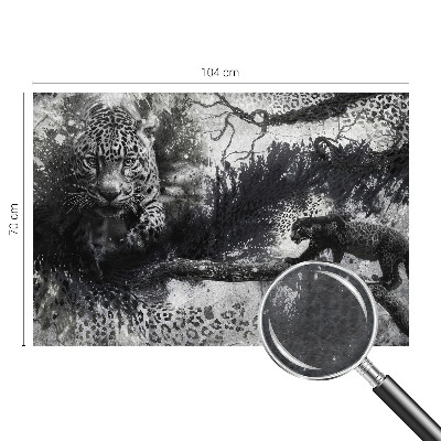 Bedruckte Vlies-Fototapete Abstrakte Leoparden