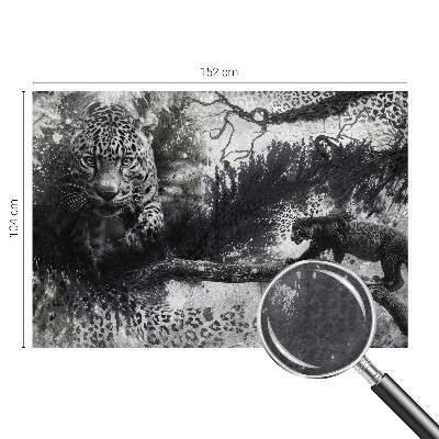 Bedruckte Vlies-Fototapete mit abstraktem Leopardenmuster
