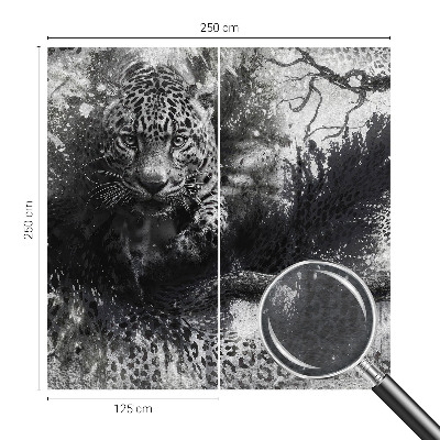 Bedruckte Vlies-Fototapete mit abstraktem Leopardenmuster